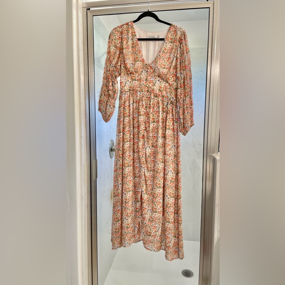 Floral Long Sleeve Dress - Picture 2 of 2